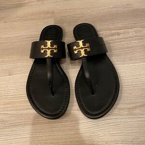 Tory Burch Everly backless flat thong sandal size 7